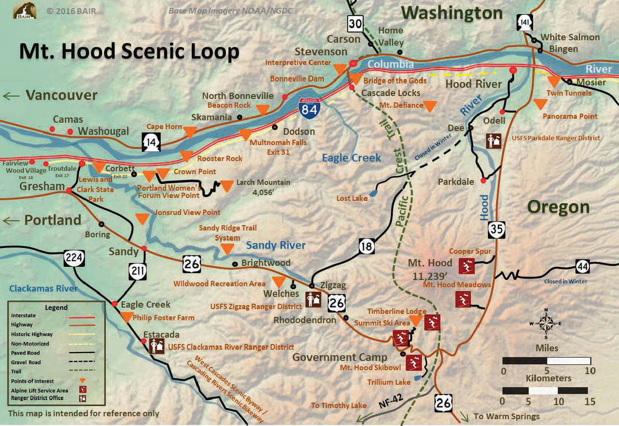 Mt Hood Territory Columbia River Gorge Mt Hood Territory Columbia River Gorge