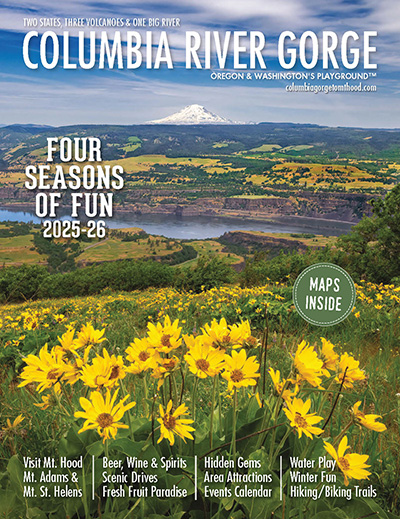 Cover of the 2026 Columbia River Gorge visitor magazine